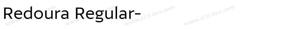 Redoura Regular字体转换
